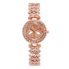 BW Women's watch fashion elegant Small Full Diamond Watch Fashion Small Dial Round Women's Watch Light Luxury lady Watch
