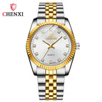 CHENXI Men and Women Watch Quartz Watch 004A Fashion waterproof casual watch CX004A inter gold