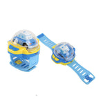 Watch remote control car toy cartoon police car mini car infrared remote control