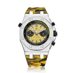 KIMSDUN men's watch fashion multi-functional silicone sports waterproof quartz business watch K-1223B
