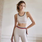 New women yoga suit gym training with chest pad waist and hip pants for women running fitness yoga sports set 9818-6853