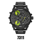 LEEMOON Large Size Fashion Trendy Personality Large Dial Leisure Alloy Steel BandQuartz Leisure DZ Watch Big Watch