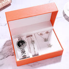 Women watch bracelet watch fashion lady students quartz swan watch set box gift zy037