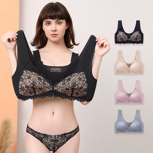 Plus size Bra front buckle underwear no steel ring bra seamless underwear bra