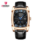 CHENXI Men's watch fashion square waterproof calendar quartz causal men's watch CX-8209