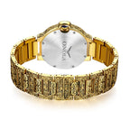 ONOLA ON3813 classic fashion retro men's large plate gold watch steel strap watch men's