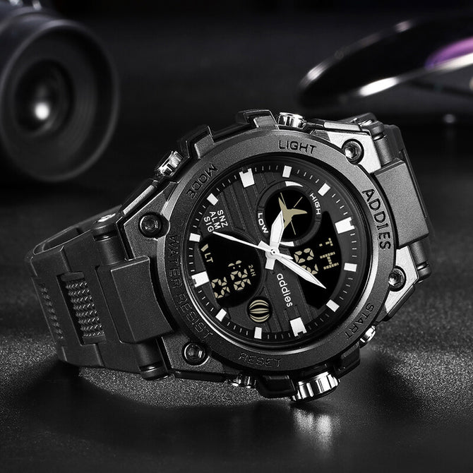 Men's Watch Sports Electronics Clock Digital Outdoor Casual Wrist Watch LED Luminous watch