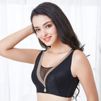 2022 new plus size large bra no steel ring bra vest type adjustable breasts women's underwear
