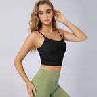 2021 Summer yoga vest new sling back vest women's fashion mesh gym professional training exercise yoga top 9085