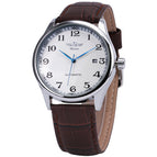 Winner European and American Men's Fashion Casual Simple Automatic Mechanical men business and men casual Watch SLZc27