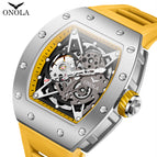 ONOLA ON3838 2023 New ONOLA men's watch Automatic Mechanical Watch Silicone strap Fashion Waterproof Sports Watch Men's casual OM3838