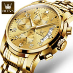 OLEVS men's Watch Multi-functional Sport Chronograph Waterproof Men's business Watch 2879DQP