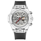 KIMSDUN transparent silicone multi-function watch female watch student waterproof couple watch K-1984B