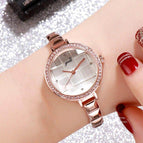 GEDI 81023 Fashion Casual Watch Hot Sale Women Elegant Luxury Diamond Stainless Steel Waterproof Ladies Dress Analog Quartz Wristwatch