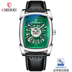 CHENXI Men's Watch Automatic Mechanical Watch Douyin hot sale Square Hollow Mechanical Watch 8809