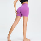 Seamless Yoga Shorts Women's Three-Point High Waist Sports Pants Quick-Drying Fitness Yoga shorts MS0111