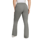 Large Size Women pants Stretch Lulu Sports Yoga Flared Pants Women's Hip Lifting Fitness Contrast Color Trousers KK192 plus size