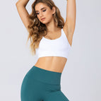 2021 summer new yoga vest fashion sports t-shirt hollow beauty back professional running fitness training bra 9090