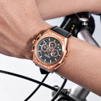 Megir men's watch stainless case multi-functional fashion watch timing waterproof sports quartz watch 4220