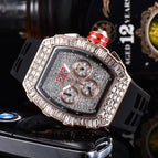 Men's watch Personalized Square Diamond 6-Pin Men's Quartz Watch Richard Starry European Watch Timing 8131