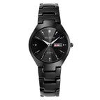 WLISTH Couple Watches Fashion Casual Quartz Watch for Lover Men Women Wristwatch Tungsten Steel Diamonds Luminous Lover's Gift Q356