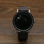Korean Concept Fashion Watch man and women watch Woven Mesh Neutral Watch Turntable Trend Steel Belt Watch
