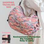 Foldable shopping bag environmental travel one shoulder beach bag portable large capacity canvas bag