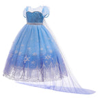 3-8 years Dresses Princess Girl Anna Elsa Dress Fancy Birthday Cosplay Costume Girls Birthday Party Cloth