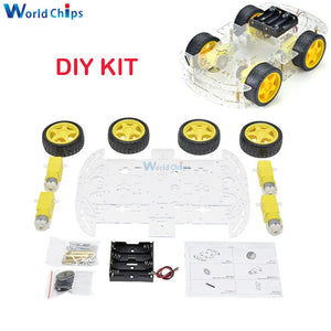 diymore 4WD Robot Smart Car Chassis Kits with Speed Encoder diy kit for Arduino 51 M26 DIY Education Robot Smart Car Kit