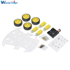 diymore 4WD Robot Smart Car Chassis Kits with Speed Encoder diy kit for Arduino 51 M26 DIY Education Robot Smart Car Kit