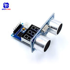 diymore HC-SR04P/SR04 Ultrasonic Sensor HC-SR04 Measuring Distance Sensor LED Display Module for Arduino UNO Robot