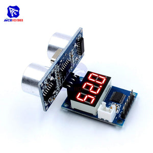 diymore HC-SR04P/SR04 Ultrasonic Sensor HC-SR04 Measuring Distance Sensor LED Display Module for Arduino UNO Robot