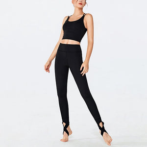 Women yoga sports set 2 piece breathable quick drying running clothing Y26S7096+Y26K7027