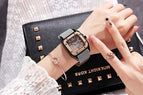 [Ready stock]GUOU fanshion Women Watches Lady Luxury Wristwatches Rubber Silicon Dress Square Quartz Watch