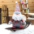 New Christmas decorations Santa Claus cloth window ornaments dolls Christmas decorations gifts 22010