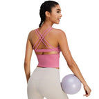 New yoga vest Strap Cross Beauty Back Exercise Underwear Women's Yoga Vest Seamless Quick-Drying Fitness Yoga top