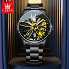 2023 OLEVS 9937 men's watch Hub Rotating Quartz Watch Fashion Waterproof men casual Watch