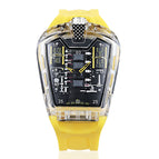 KIMSDUN Men's watch Trendy personality transparent men's watch silicone quartz  sports causal men's watch K-725D