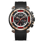 Megir Watch Men's Luminous Waterproof Chronograph Silicone Sports Watch Fashion Quartz Men's Watch 2143