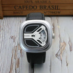 Punk Style Turntable Boys New Concept Watch Trendy Men's Fashion Watch All-Match Belt Quartz casual student's Watch