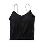 New seamless can be worn outside and inside with thin straps underwear vest all-in-one with chest pad sports beauty back sling