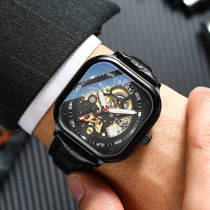 CHENXI Square fashion new automatic mechanical watch men's waterproof business men's casual watch CX-8810A