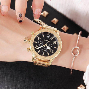 MarthaLi wristwatch large dial Six-pin calendar Wristwatches personalized fashion watchl l ress Watches Female Quartz watch