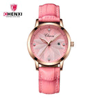 CHENXI women's watch fashion ladies diamond simple watch new waterproof watches women CX-303L leather
