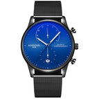 KIMSDUN Fashion ultra-thin watch men's trend multi-function waterproof quartz watch men's casual watch student K-1874B