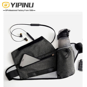 New outdoor sports double layer storage marathon water bottle waist bag waterproof phone waist bag