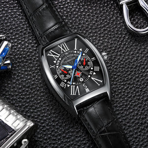 KIMSDUN watch fashion men's watch luminous calendar barrel-shaped quartz watch men K-815B