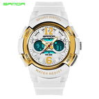 SANDA 757 Chrildred'sTop Sports Watches Women Waterproof  Chronograph Alarm Watch boy girl watch student watches