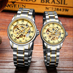 Fngeen Men's Watch Waterproof Fashion Student Men's Watch Double-Sided Hollow Automatic Mechanical Watch 8866