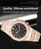 PINTIME Multi-Functional Men's Quartz 6-Pin Business fashion calendar waterproof men Watch 1473